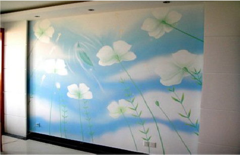 兰坪画墙绘怎么画好白云的蓬松感？