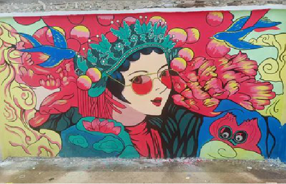 兰坪墙体彩绘-网红墙