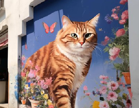 兰坪自己绘制有个性的手绘墙