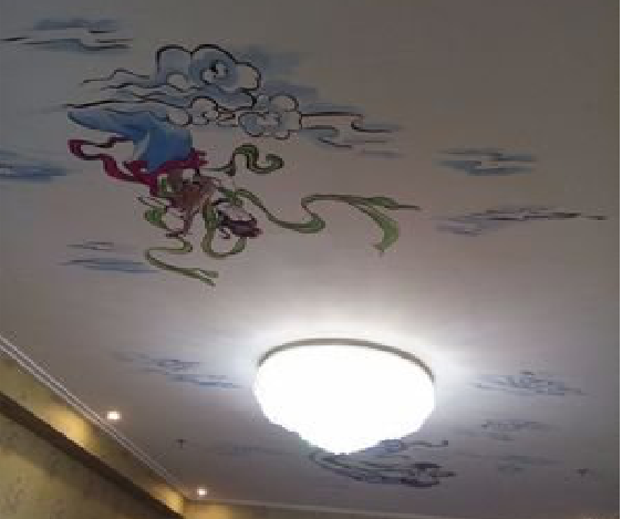 兰坪如何快速绘制天花板上的手绘墙？